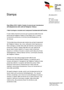 Stampa  29 ottobre 2014 Markus Quint Tel. + Fax +