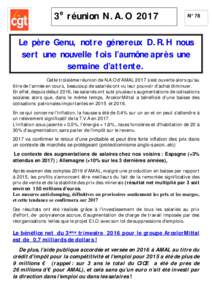 3e réunion N.A.ON°78 Le père Genu, notre génereux D.R.H nous sert une nouvelle fois l’aumône après une