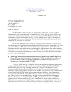 Marine Mammal Commission 4340 East-West Highway, Room 905 Bethesda, MD[removed]January 2005 Steven A. Williams, Director