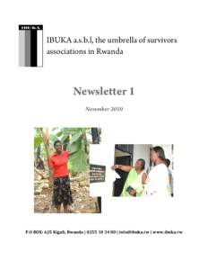 Africa / Association des Veuves du Genocide / Rwanda / Ibuka / Rwandan Survivors / Survivors Fund / Rwandan Genocide / International relations / Political geography