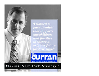 “I worked to pass a budget that supports our children and families to ensure a