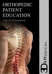 Orthopedic Patient Education  Anatomy/Movement (25 videos) •	 Acromioclavicular Ligament •	 Anterior Cruciate Ligament •	 Anterior Talofibular Ligament