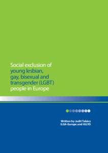 Social exclusion of young lesbian, gay, bisexual and transgender (LGBT) people in Europe