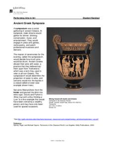 Ancient Greek Symposia (Education at the Getty)