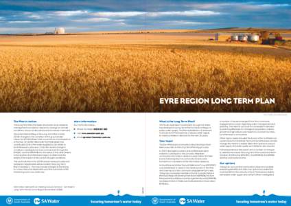 Eyre Region Long Term Plan Port Neill, Eyre Peninsula The Plan in Action  More information