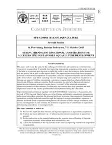 Agriculture / Food and Agriculture Organization / United Nations Development Group / Asia-Pacific Fishery Commission / Fish farming / Fisheries management / Southeast Asian Fisheries Development Center / WorldFish Center / Offshore aquaculture / Fishing / Aquaculture / Fish