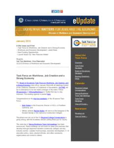 January 2015 eUpdate: Strong Workforce Town Halls Announced; In the News; New Grants