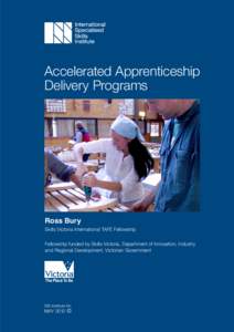 Accelerated Apprenticeship Delivery Programs Ross Bury  Skills Victoria International TAFE Fellowship