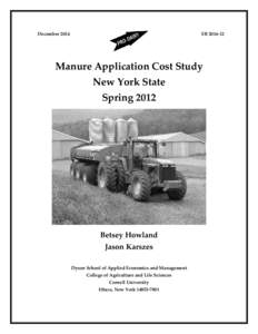 Manure Application Cost Study