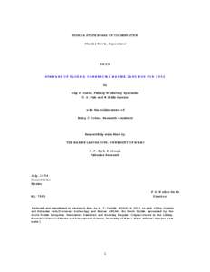 FLORIDA STATE BOARD OF CONSERVATION Charles Bevis, Supervisor[removed]SUMMARY OF FLORIDA COMMERCIAL MARINE LANDINGS FOR 1952