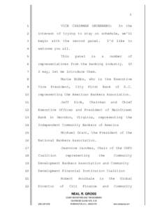 Mortgage industry of the United States / United States federal banking legislation / Financial services / Politics of the United States / Community Reinvestment Act / American Bankers Association / Independent Community Bankers of America / Community bank / Community development financial institution / Community development / Banking / Finance