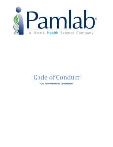 Code of Conduct Our Commitment to Compliance Table of Contents Introduction _________________________________________________________________ 3 Our Leadership (Letter from CEO) __________________________________________