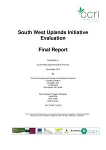 Development / Sustainable agriculture / Yorkshire Dales Rivers Trust / Department for Business /  Innovation and Skills / South West of England Regional Development Agency / Rural community development