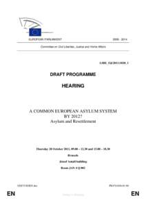 [removed]EUROPEAN PARLIAMENT Committee on Civil Liberties, Justice and Home Affairs  LIBE_OJ(2011)1020_1