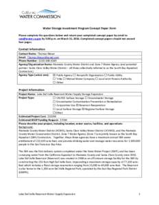 Water / California State Water Project / Geography of California / Interbasin transfer / Water in California / Lake Del Valle / South Bay Aqueduct / Coachella Valley Water District / Water supply network / Water resources / Reservoir / California Department of Water Resources