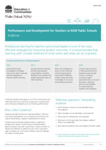March[removed]15_15965 Performance and Development for Teachers in NSW Public Schools Evidence