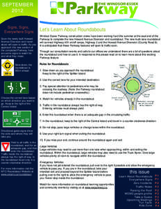 Environmental design / Landscape / Parkway / Roundabout / Ontario Highway 401 / Ontario Highway 3B / Dougall Avenue / E. C. Row Expressway / Road transport / Land transport / Transport