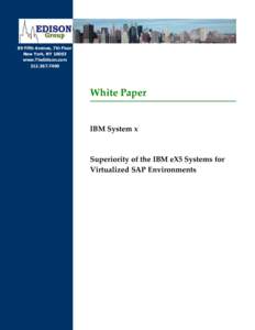 Virtual machines / IBM System x / Server hardware / Virtualization / SAP AG / Logical partition / Virtual private server / Computing platform / VM / System software / Software / Computing