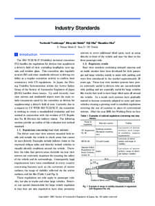 Industry Standards Noritoshi Yoshitsugu1） Hiroyuki Shinki1） Eiji Oba2） Masahito Oka3） 1）Nissan Motor 2）Sony 3）UD Tracks 1 Introduction　　 　　　　　　　　　　　　　 The ISO/TC22/SC17 (Visibi