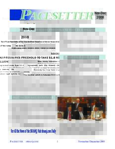The Official Newsletter of the Standardbred Breeders & Owners Association of New Jersey  Vol. 33, No. 5 Representing owners, breeders, drivers, trainers & caretakers