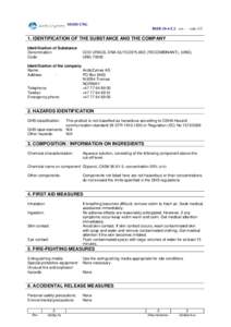 MSDS UNG BMBrev. - - sideIDENTIFICATION OF THE SUBSTANCE AND THE COMPANY Identification of Substance Denomination: