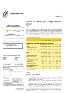 An Phríomh-Oifig Staidrimh Central Statistics Office 16 April[removed]Survey on Income and Living Conditions