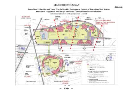 Tsuen Wan 5 (Bayside) and Tsuen Wan 5 (Cityside) Development Projects of Tsuen Wan West Station Illustrative Diagram on Breezeways and Visual Corridors of the Revised Scheme