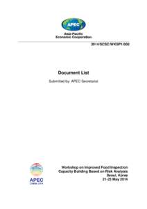 Product safety / Food politics / Food safety / Industrial engineering / Quality / Risk-based inspection / Standing Council of Scottish Chiefs / Canadian Food Inspection Agency / Food and Agriculture Organization / Safety / Management / Business