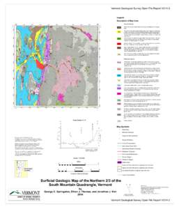 Vermont Geological Survey Open File Report VG14-2 Legend Plu  !!