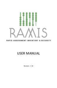 USER MANUAL  Revision[removed] Table of Contents RAMIS Setup.............................................................................................. 5