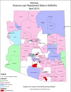 Arizona Arizona Loan Repayment Sites in AzMUAs April 2013 Fredonia  Littlefield