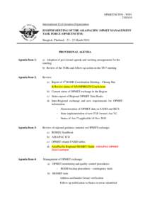 OPM MET/M TF/8 8 – WP[removed]Internationnal Civil Aviaation Organization EIGHTH MEETING