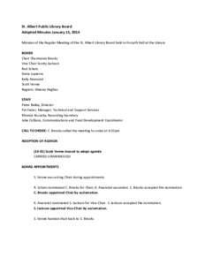 Bailey / Minutes / Genealogy / Parliamentary procedure / Brooks / Schatz