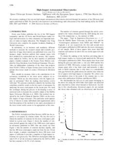 1286  High-Impact Astronomical Observatories JUAN P. MADRID  AND