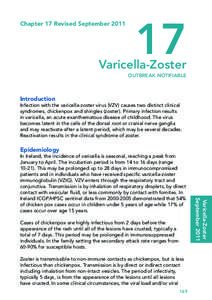 Viral diseases / Chickenpox / Herpesviruses / Herpes zoster / Postherpetic neuralgia / Varicella zoster virus / Zoster-immune globulin / Aciclovir / Encephalitis / Medicine / Health / Microbiology