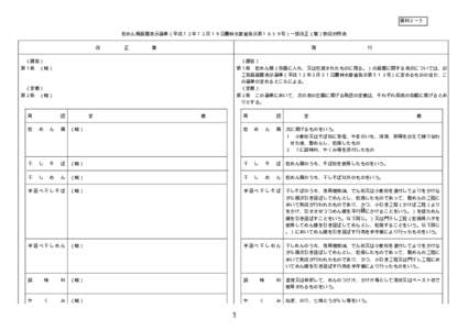 資料２－５ 乾めん類品質表示基準（平成１２年１２月１９日農林水産省告示第１６３９号）一部改正（案）新旧対照表 改 正