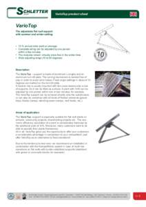 VarioTop product sheet  VarioTop a b ili t y G u a