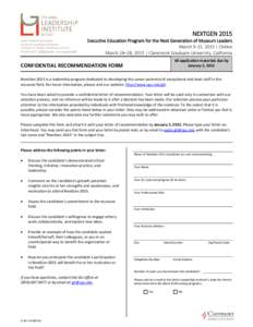 Microsoft Word - NG 2015 Confidential Recommendation Form.doc