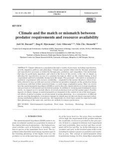 CLIMATE RESEARCH Clim Res