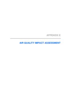 Selkirk Generating Station Environmental Impact Statement APPENDIX E AIR QUALITY IMPACT ASSESSMENT