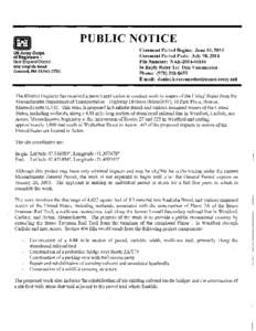 PUBLIC NOTICE US Army Corps of Engineers® New England District 696 Virginia Road Concord, MA[removed]