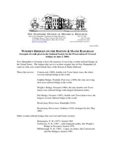 NEW HAMPSHIRE DIVISION  OF HISTORICAL RESOURCES