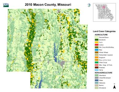 2010 Macon County, Missouri  Land Cover Categories AGRICULTURE  Pasture/Grass