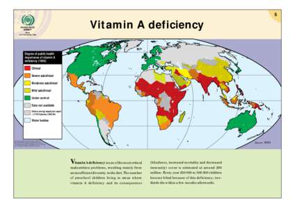 5 WORLD FOOD SUMMIT Vitamin A deficiency