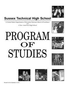 Sussex Technical High School A United States Department of Education National School of Excellence and