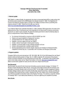 Poverty / Employment compensation / Poverty reduction / Campaign / Child poverty / Minimum wage / National Child Benefit / Affordable housing / Deb Matthews / Socioeconomics / Economics / Development