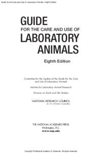 Animal testing / Animal welfare / Bioethics / Animal rights / Applied ethics / Cruelty to animals / Institute for Laboratory Animal Research / Laboratory animal sources / Model organism / Animal testing regulations / Association for Assessment and Accreditation of Laboratory Animal Care International