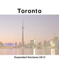 Toronto Visitor Map - front of map