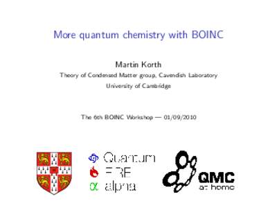 Theoretical chemistry / QM/MM / Hartree–Fock method / Ab initio quantum chemistry methods / Density functional theory / Quantum chemistry / ONIOM / Chemistry / Computational chemistry / Science