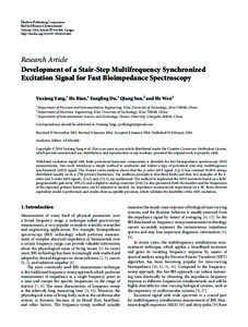 Development of a Stair-Step Multifrequency Synchronized Excitation Signal for Fast Bioimpedance Spectroscopy